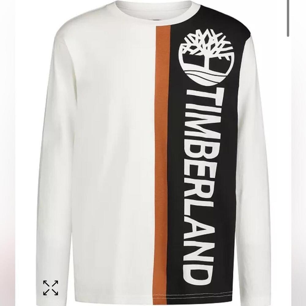 Timberland 🔥🥰 Big Boys shirt Side Block Long Sleeve T-shirt, Tee M [COPY]